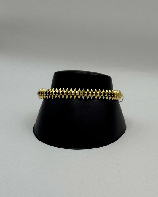 Brazalete Cartier Spikes Dorado