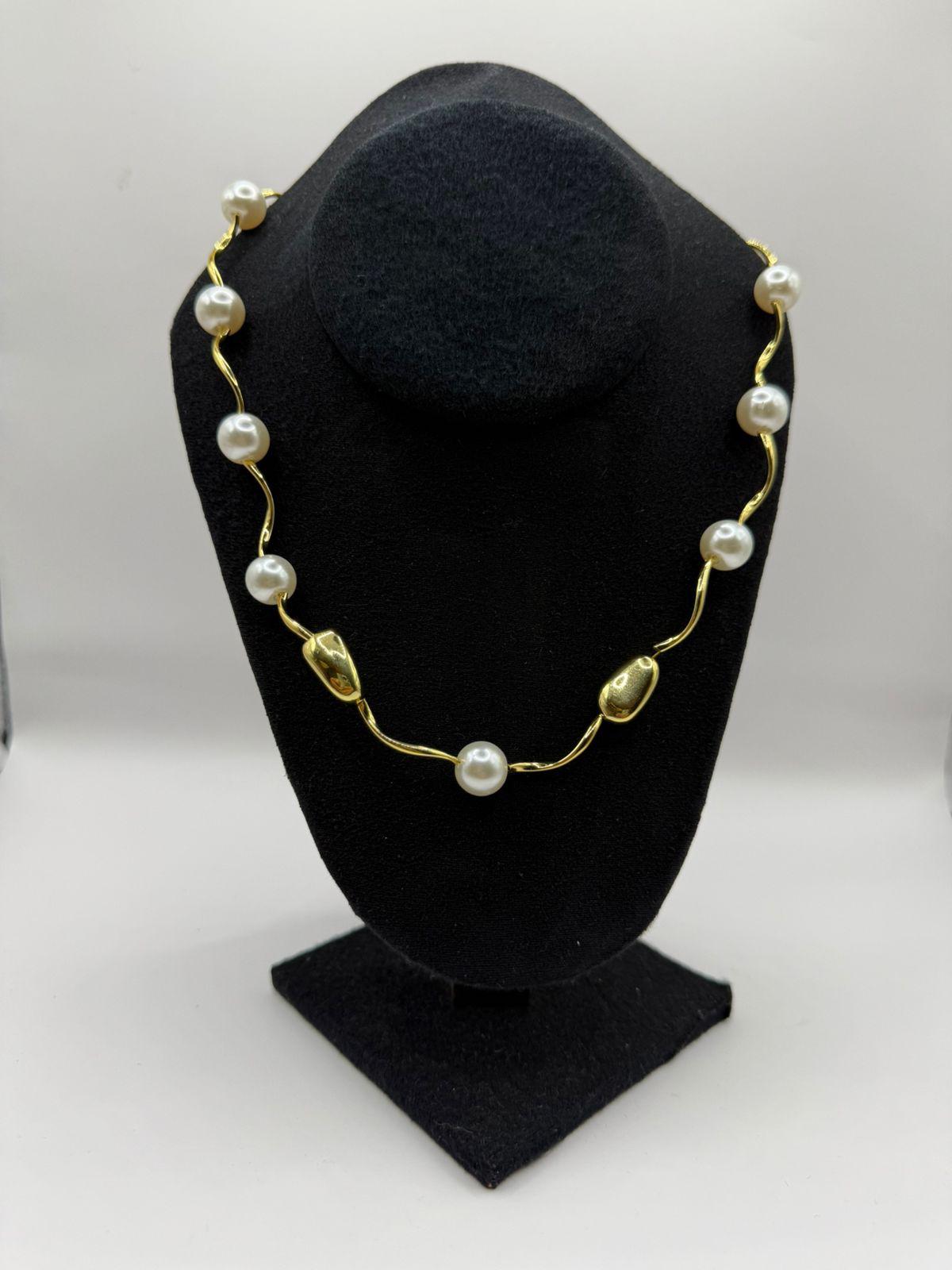 Collar Perlas Dorado